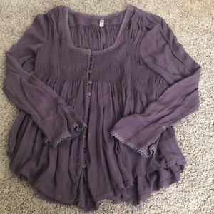 Free People purple blouse